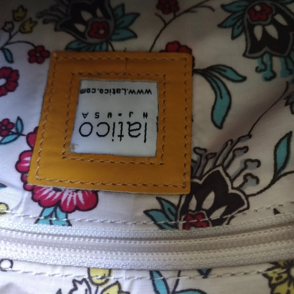LATICO USA Leather Crossbody Bag Yellow